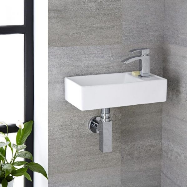 Lavabo Suspendido Porcelana Picolo Derecha / Izquierda  45,5x25,5x12