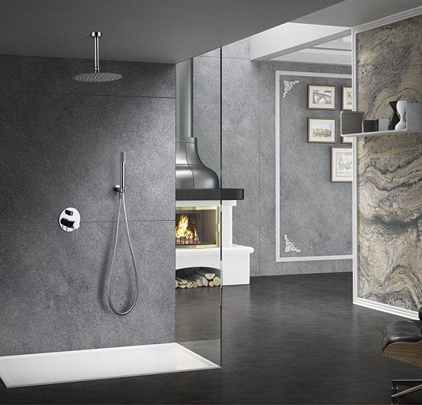 Grifería Empotrada Monomando Thalos Cromo