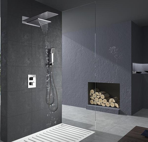 Grifería Empotrada Termostática Rodas Cromo