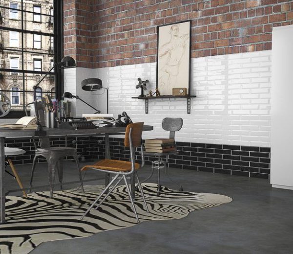 Manhatan Urban BLanco y Negro 7,5x15 / 7,5x30