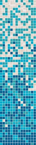 Gresite Degradado Unicolor Cian 2.5x2.5