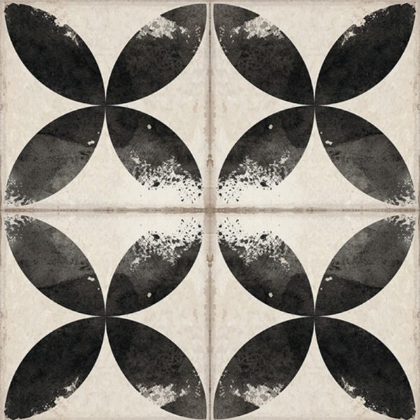 Village Daroca Black / Blue 15x15