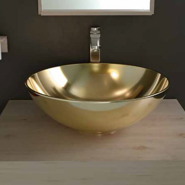 Lavabo Porcelana Bol Oro 40x15