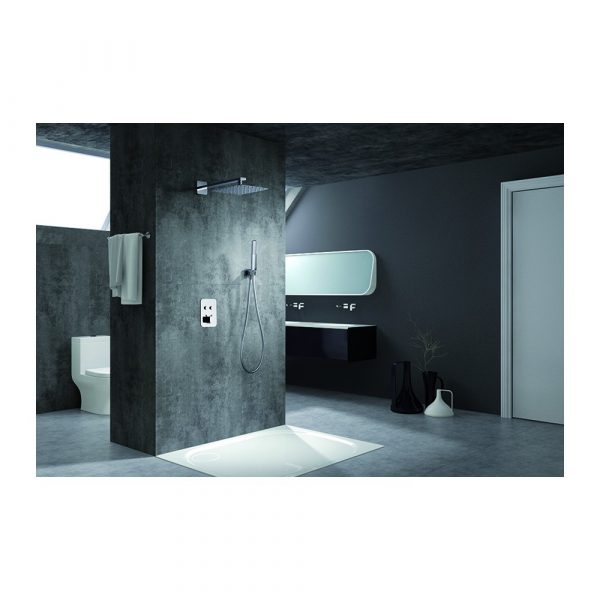 Ducha Empotrada Termostática Madeira Cromo