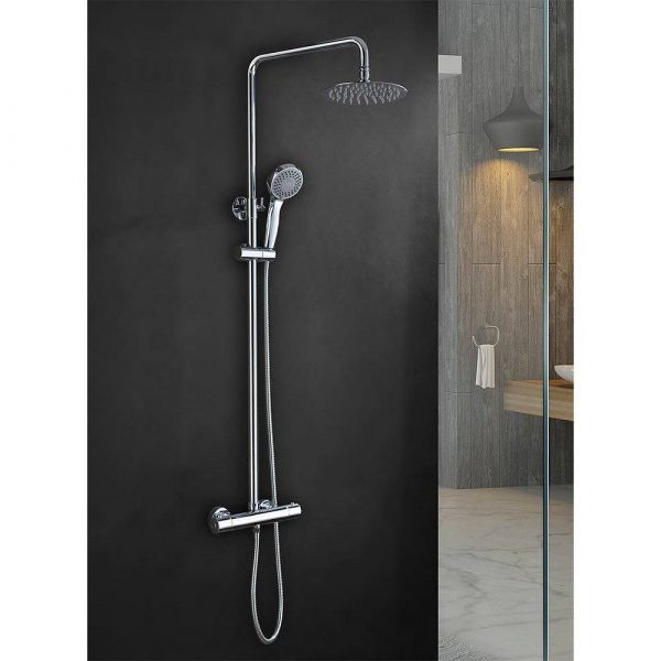 Conjunto Ducha Termostático Kent Cromo