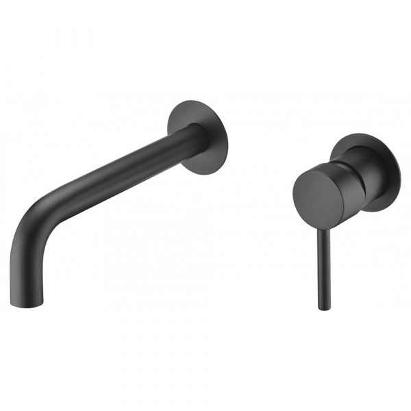 Grifería Empotrada Monomando lavabo Etna Negro Mate