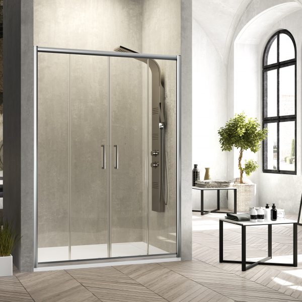 Frontal Ducha Bel-la BL100 2 Fijos+2 Puertas Correderas