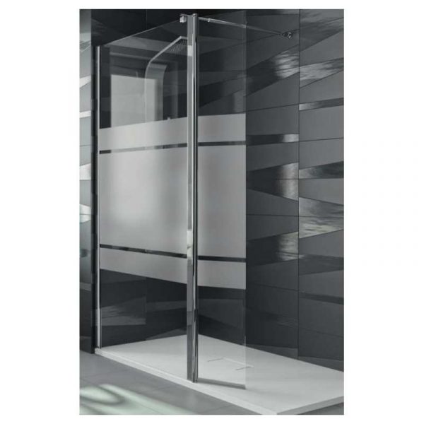 Panel Fijo De Ducha + Puerta Abatible S300 TR524 Decor Clio