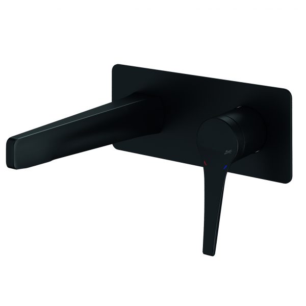 Griferia Empotrada lavabo Mural GT Negro