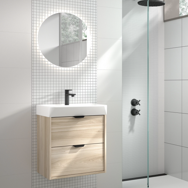 Mueble Suspendido 2 Cajones Con Lavabo MIDI