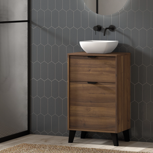 Mueble Midi de Suelo 2 Cajones Con Tapa