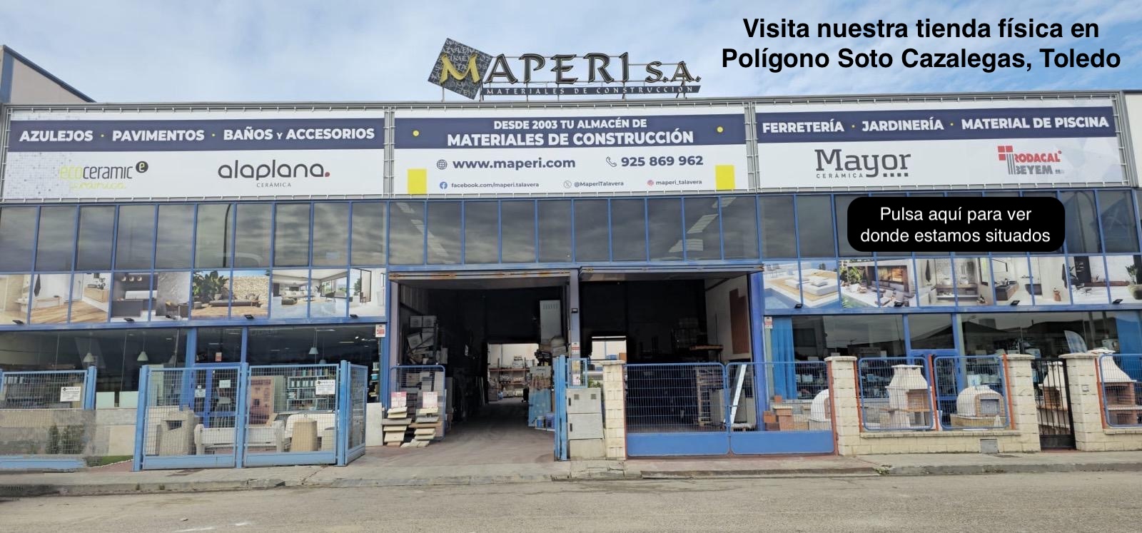 Fachada de nuestra tienda.