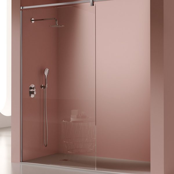 Panel fijo de Ducha Acero Inox Cepillado FS633 32.