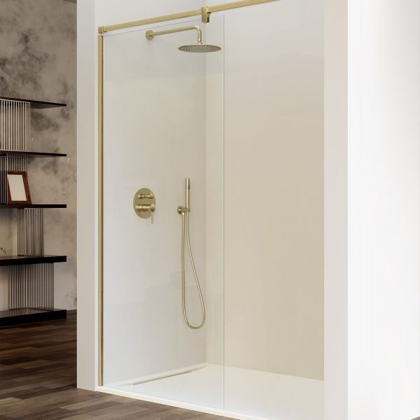 Panel fijo de Ducha Inox Oro Cepillado FS633 36.