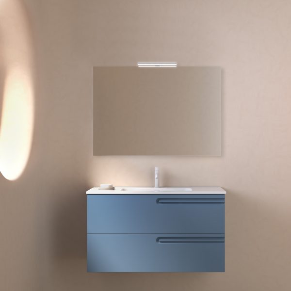 Mueble Econic Compact Suspendido 2 Cajones Lavabo Integrado.