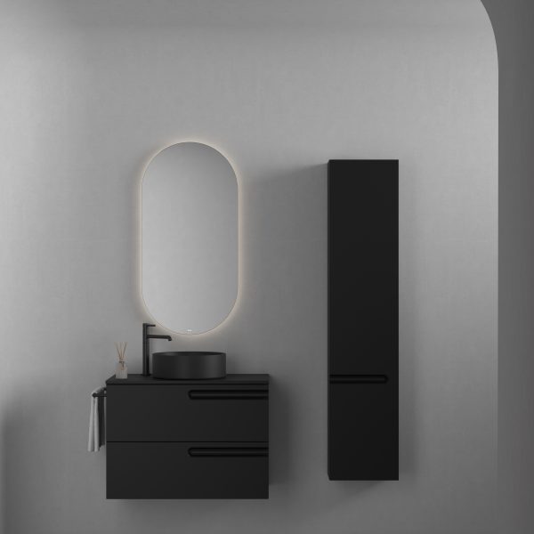 Mueble Econic Compact Suspendido 2 Cajones Lavabo Sobre Encimera.