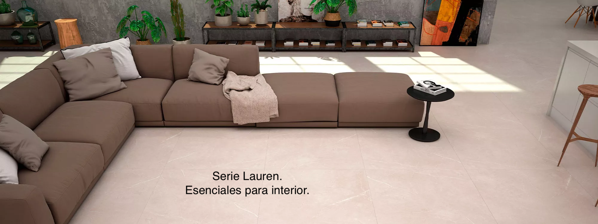 Salon con pavimento Serie Lauren