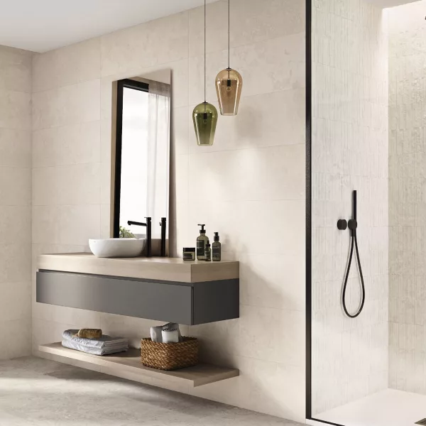 ambiente de pavimento rapolano blanco